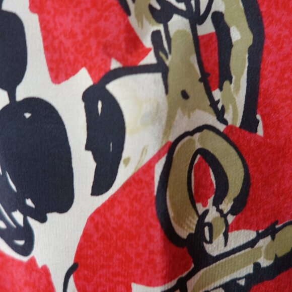Vintage Escada News From The Tiger Print 100% Silk Scarf, Missing Label Tag - Picture 14 of 16